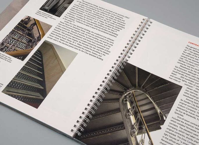 Booklets being folded and finished in the bindery